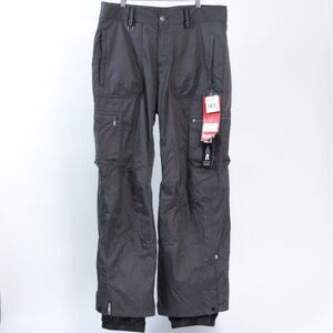 Bonfire Radiant Snowboard Pants NWT Men's Large Gray Vented Classic Comfort